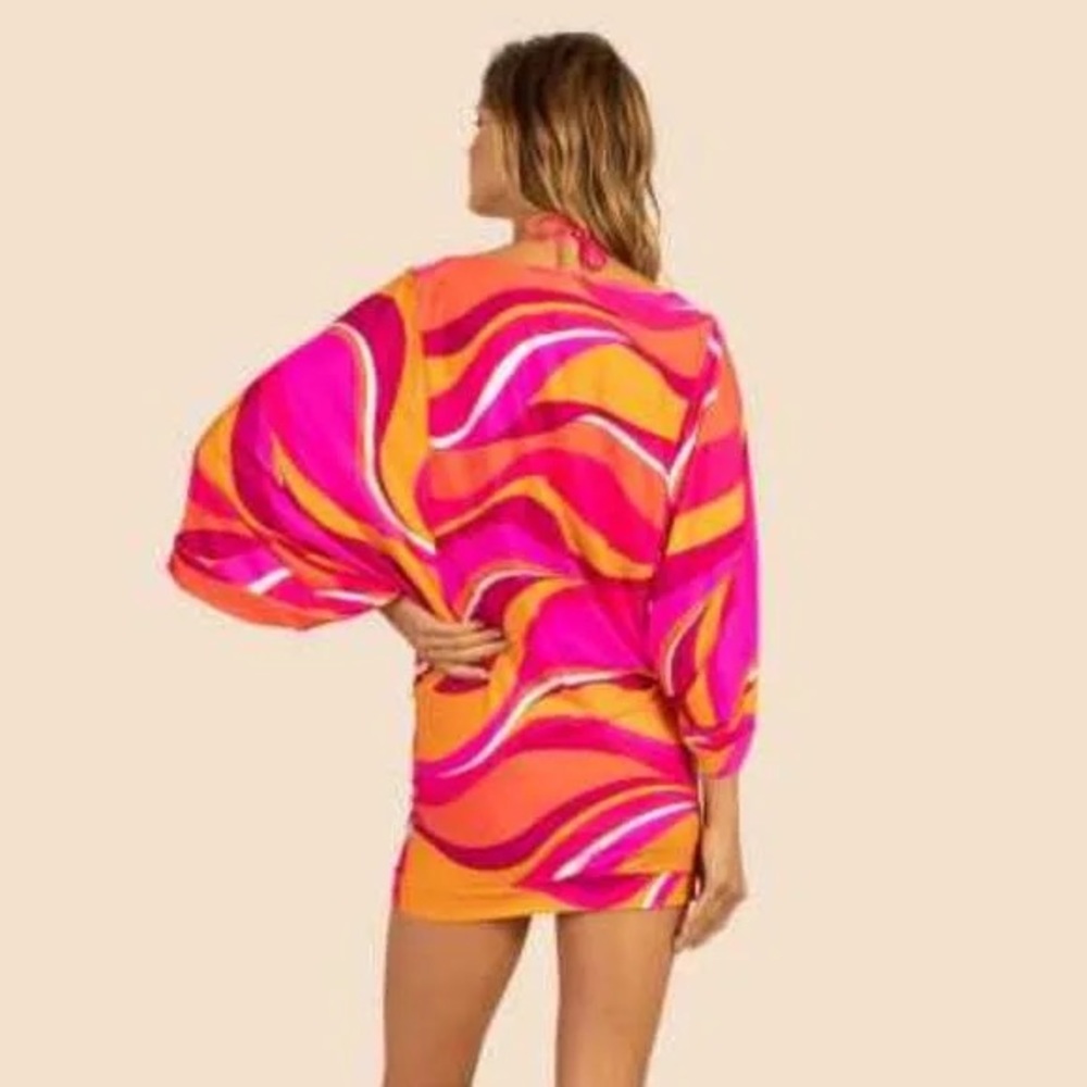 COPY - Trina Turk Vivid Vista Cover-Up Dress in Multicolor, amazing colors - Picture 6 of 7